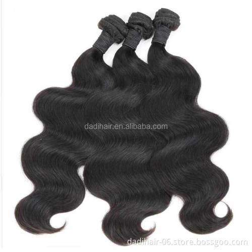 Natural Black Body Wave Brazilian Human Hair Weaving, Cheap  Human Hair Extension